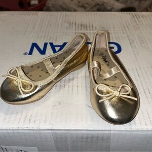 Cat & Jack Gold Ballet Flats for Toddlers